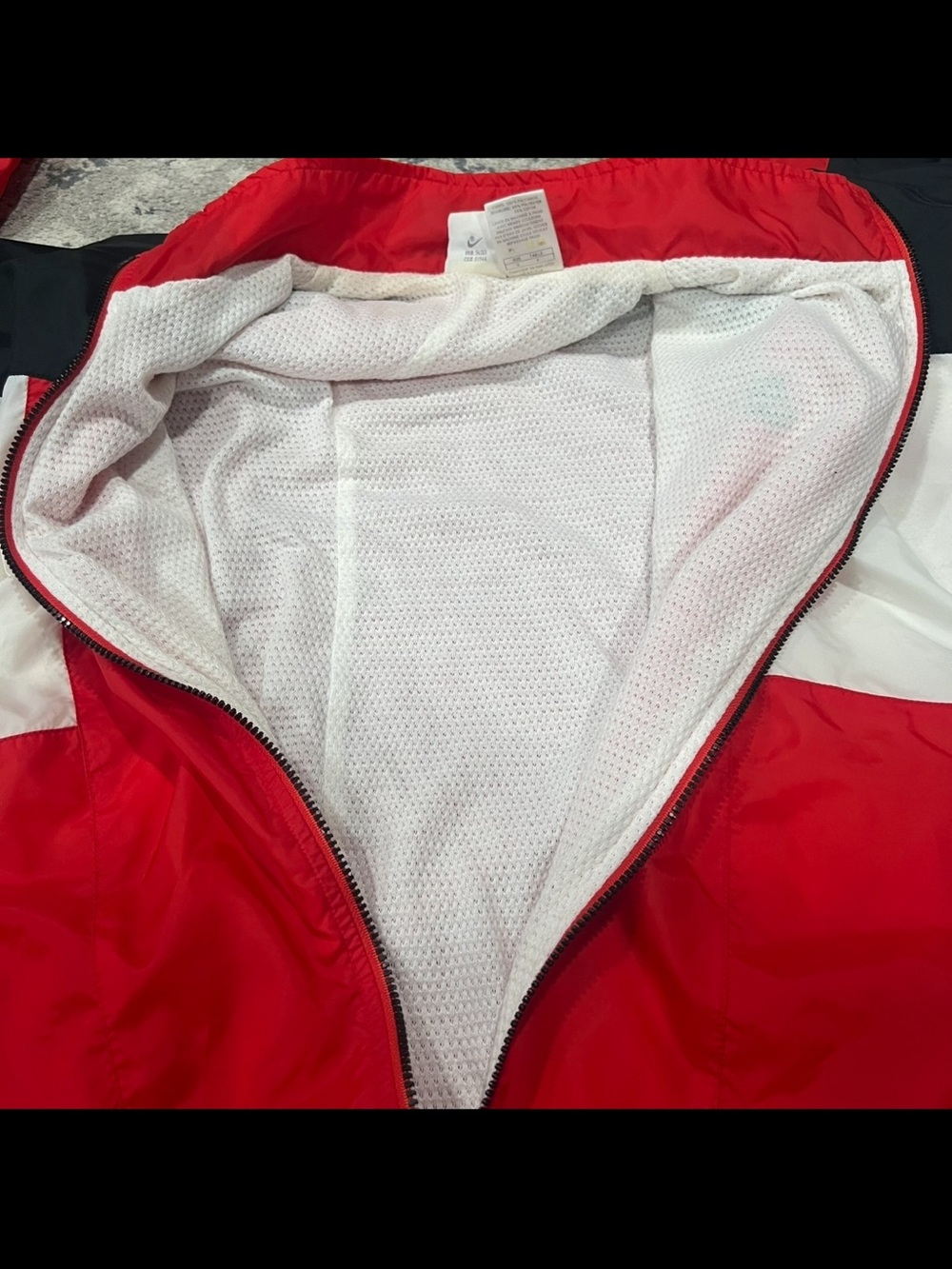 Vtg Nike Premier Nylon Windbreaker Jacket Full Zip Jacket Coat Color Block Small - Picture 8 of 10